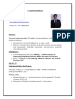 Curriculum Vitae Prasad Sansare