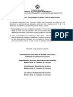 Edital 22 Resultado Da Prova Oral PDF