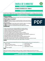 Tema de La Charla Sustancias Peligrosas en El Trabajo