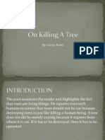 On Killing A Tree