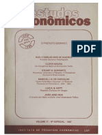 Estudos Econômoicos v. 17 N. Especial (1987) - O Protesto Escravo I