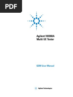 Agilent N9360A Multi UE Tester: GSM User Manual