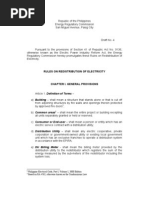 Rules On Redistribution of Electricity - Draft 4