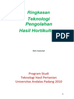 Teknologi Pengolahan Hasil Hortikultura