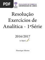 Resolução Exercícios Da 1 Série de Analítica PDF