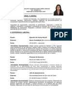 Madeleine Santivañez Orconi - Curriculum Vitae 1