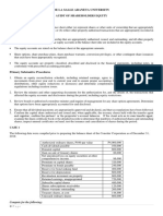 Audit of Shareholders Equity