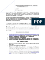 Autorización de Trabajo para Niños Niñas y Adolescentes Trámites A Realizar