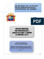 Plan de Practicas Pre Profesional de Agencia de Viaje I Estregar