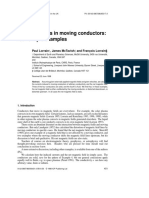 Moving Conductor in A Static Magnetic Field