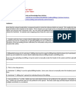 Billing Header and Lines