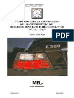 W124 - 300 D Turbo 1993-1995 - Cuaderno de Seguimiento Mantenimiento