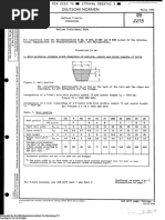 DIN 2215-1975, Endless V Belts Dimensions