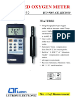 LUTRON DO-5510 Dissolved Oxygen Meter