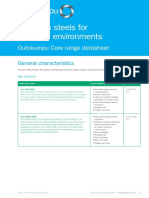 Outokumpu Core Range Datasheet PDF