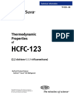 Thermodynamic Properties of HCFC-123