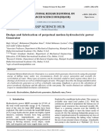 Design and Fabrication of Perpetual Motion Hydroelectric Power Generator - IRJASH