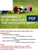 Performance of Indian Agriculture in Post Indepence Period