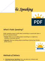 Public Speaking