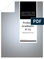 Producto Académico #1 - Marketing de Servicios