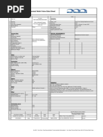 Thermal Relief Valve Data Sheet PDF