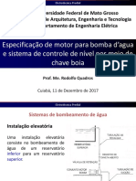 19-Especificação de Motor para Bomba D'agua e Sistema de Controle de Nível Por Meio de Chave Boia