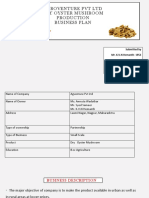 Dry Oyster Mushroom Production B-Plan