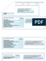 Perfil de Funcionamiento y Toma de Decisiones para La Intervención Alumnos Con Problemas de Atención