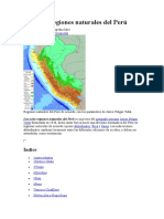 Las Ocho Regiones Naturales Del Perú