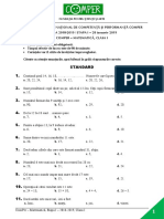 Mate - Info.Ro.4507 COMPER 2019 - MATEMATICA - CLASA I