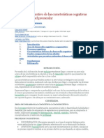 Cuadro Comparativo de Las Características Cognitivas Del Niño en Edad Preescolar