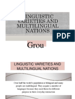 Linguistic Varieties and Multilingual Nations