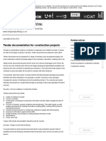 Tender Documentation For Construction Projects - Designing Buildings Wiki PDF