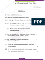 CBSE Sample Paper Class 9 Science Set 4