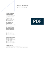 La Gota de Rocio PDF