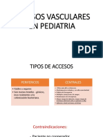 ACCESOS VASCULARES EN PEDIATRIA Deyanira