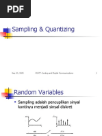 Sampling & Quantizing: Sep 20, 2005 CS477: Analog and Digital Communications 1