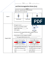 Magnetism-Electromagnetism Notes - STUDENT PDF