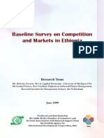 Baseline Survey On Competition and Markets in Ethiopia PDF