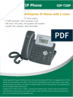 Yealink SIP-T20P Entey Level IP Phone Datasheet