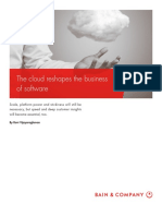 BAIN BRIEF The Cloud Reshapes The Business of Software PDF