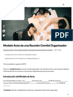 Modelo de Acta para Reunión