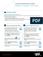 GSI Suite Quick Reference Guide D-0107588 Rev E