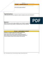 Wiggins and McTighe - Lesson Plan (Template)