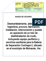 B.U. Instalación de Sistema de Deshidratación en Cuichapa 2 - Ver Final Revisada PDF