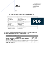 Acta de Entrega Ductos Compresor 2