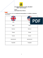 Listening For Word Stress and British Vs American Pronunciation