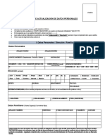 Ficha de Actualización de Datos Personales 