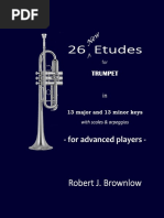 Brownlow 26 New Etudes For Trumpet in 13 Major and 13 Minor Keys With Scales & Arpeggios