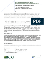 Analisis de Calidad de Aguas en Carreteras